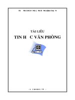 Tài liệu môn tin học văn phòng thi tuyển công chức