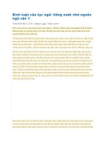 Bình luận câu tục ngữ 