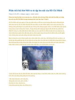 Phân tích bài thơ mới ra tù tập leo núi của hồ chí minh 