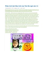 Phân tích bài hầu trời của tản đà ngữ văn 11 