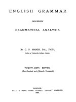 C  p  mason   english grammar 29th edition 1886 