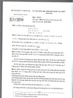 ĐỀ THI CHỌN HSG QUỐC GIA THPT MÔN TOÁN 2016