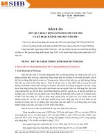 KẾT QUẢ HOẠT ĐỘNG KINH DOANH NĂM 2010 VÀ KẾ HOẠCH KINH DOANH NĂM 2011
