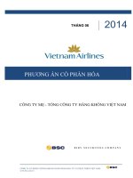 PHƯƠNG ÁN CỔ PHẦN HÓA CÔNG TY MẸ - TỔNG CÔNG TY HÀNG KHÔNG VIỆT NAM