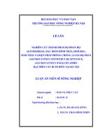 Nghiên cứu thành phần bọ phấn họ aleyrodidae, đặc điểm hình thái, sinh học, sinh thái và biện pháp phòng chống 2 loài bọ phấn aleurocanthus spiniferrus quaintance, aleurocanthus woglumi ashby hại bưởi 