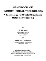 A technology for crystal growth and materials processing
