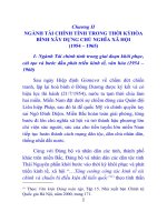 NGÀNH TÀI CHÍNH TỈNH TRONG THỜI KỲHÒA BÌNH XÂY DỰNG CHỦ NGHĨA XÃ HỘI(1954 – 1965)