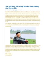 Thế giới kinh bắc trong bên kia sông đuống của hoàng cầm 