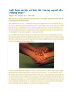 Nghị luận xã hội về vấn đề thương người như thương thân 