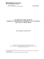 NGHIÊN CỨU SO SÁNH CẢI CÁCH KHU VỰC TÀI CHÍNH Ở VIỆT NAM VÀ TRUNG QUỐC