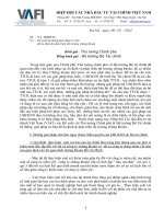 HIỆP HỘI CÁC NHÀ ĐẦU TƯ TÀI CHÍNH VIỆT NAM