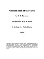 Hướng dẫn bói bài Tarot General book of the tarot 