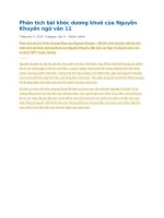 Phân tích bài khóc dương khuê của nguyễn khuyến ngữ văn 11 