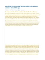 Cảm nhận của em về đoạn kịch thề nguyền trích rô 