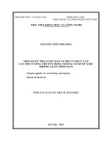 Một số kỹ thuật dự báo vị trí và truy vấn các đối tượng chuyển động trong cơ sở dữ liệu không gian   thời gian (TT) 