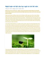 Nghị luận xã hội câu tục ngữ có chí thì nên 