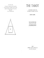 Hướng dẫn bói bài Tarot The tarot a contemporary course of the quintessence of hermetic occultism 