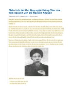 Phân tích bài thơ ông nghề tháng tám của tam nguyên yên đổ nguyễn khuyến 