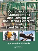 Construction management and design of industrial concrete and steel structures