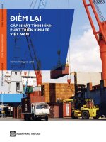 CẬP NHẬT TÌNH HÌNH PHÁT TRIỂN KINH TẾ VIỆT NAM NGÂN HÀNG THẾ GIỚI