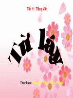 bài giảng về từ láy