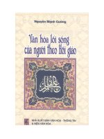 Văn hóa lối sống của người theo hồi giáo 