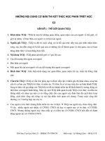 Những nội dung cơ bản thi kết thúc học phần triết học 