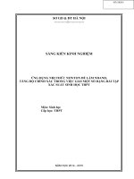 Ứng dụng nhị thức newton giải bài tập xác suất sinh học