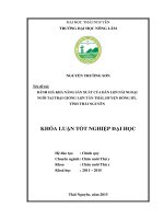 Đánh giá khả năng sản xuất của đàn lợn nái ngoại nuôi tại trại giống lợn Tân Thái, huyện Đồng Hỷ, tỉnh Thái Nguyên