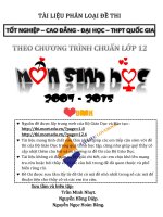 tổng hợp đề thi thpt quốc gia các năm môn sinh học