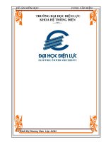 Đồ án thiết kế cung cấp điện cho một xã nông nghiệp