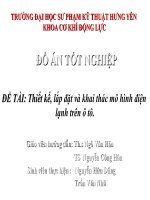 Thiết kế, lắp đặt và khai thác mô hình điện lạnh trên ô tô