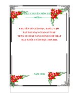 CHUYÊN ĐỀ GIÁO DỤC  ĐÀO TẠO  TẬP BÀI SOẠN GIÁO ÁN MẪU  TUẦN 22 CÓ KĨ NĂNG SỐNG MỚI NHẤT  DẠY KHỐI 4 NĂM HỌC 20152016.