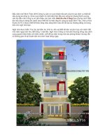 Mẫu thiết kế nhà phố 2 tầng đẹp tại kiến an vinh