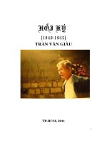 Hồi ký trần văn giàu