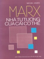 Marx nhà tư tưởng của cái có thể vol i 