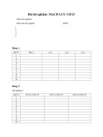 bà chuẩn bị mạch lưu chất