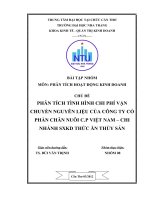 Bài thu hoạch môn Phân tích hoạt động kinh doanh