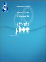 Bài thyết trình về vật chất