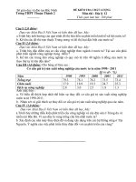 Đề ôn thi THPT quốc gia 2017 môn địa lý có đán án  ( hay)