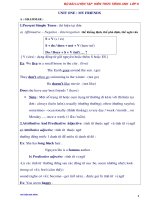 BỘ bài LUYỆN tập  KIẾN THỨC TIẾNG ANH  lớp 8