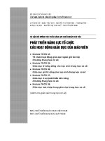 Tài liệu bồi dưỡng giáo viên phát triển năng lực tổ chức các hoạt động giáo dục của giáo viên 