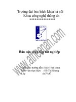 Báo cáo thực tập tốt nghiệp đề tài quản lí bệnh viện