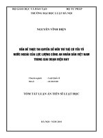 vấn đề thực thi quyền sở hữu trí tuệ có yếu tố nước ngoài của lực lượng công an nhân dân việt nam trong giai đoạn hiện nay tt