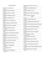 bài tập về quan hệ, tương phản và từ loại