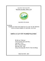 Nghiên cứu khả năng sinh sản của lợn nái địa phương nuôi tại trạm nghiên cứu đồn đèn   bắc kạn 