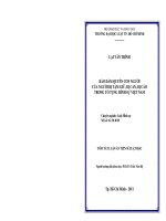 BẢO ĐẢM QUYỀN CON NGƯỜI CỦA NGƯỜI BỊ TẠM GIỮ, BỊ CAN, BỊ CÁO TRONG TỐ TỤNG HÌNH SỰ VIỆT NAM