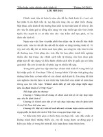 Tiểu luận môn chính sách kinh tế