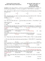 Đề ôn thi THPT quốc gia 2017 môn vật lý có đán án ( có key)