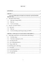Nợ xấu – thực trạng và giải pháp quản lý nợ xấu trong hoạt động tín dụng tại ngân hàng TMCP ĐÔNG á
